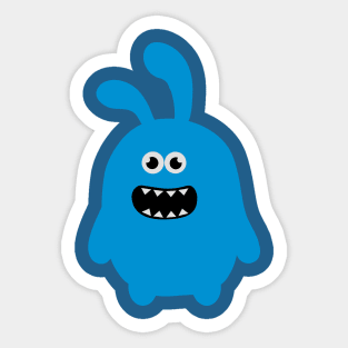 Funny Cute & Crazy Bunny Sticker